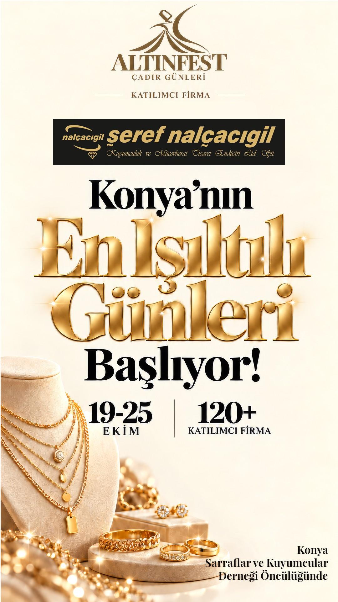 Altınfest-Festivalplakat von Şeref Nalçacıgil